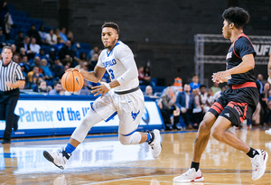 Jayvon Graves is a freshman at Buffalo who contributes to the Bulls' balanced scoring, having scored double-digit points in each of his last two games.