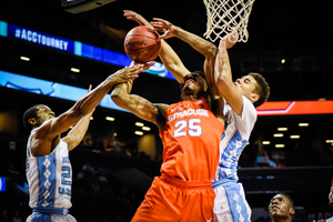 Tyus Battle missed 17 shots against the Tar Heels on Wednesday, a career-high. Battle, nor Syracuse, could ever get enough going on offense.